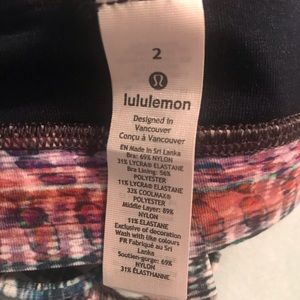 Multi color Peloton sports bra. Lululemon